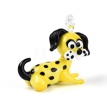 Handmade Lampwork Pendants LAMP-T025-08D-1