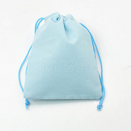Velvet Cloth Drawstring Bags X-TP-C001-50x70mm-3-1