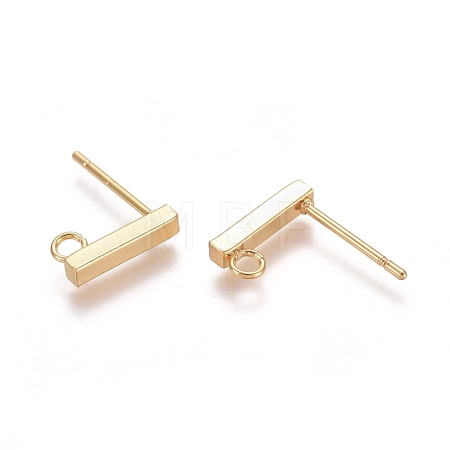 304 Stainless Ear Stud Components STAS-M274-012B-G-1