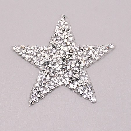 Star Glitter Hotfix Rhinestone DIY-WH0301-92B-02-1