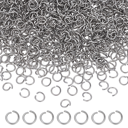 1000Pcs Tarnish Resistant 304 Stainless Steel Open Jump Rings STAS-ME0002-14-1