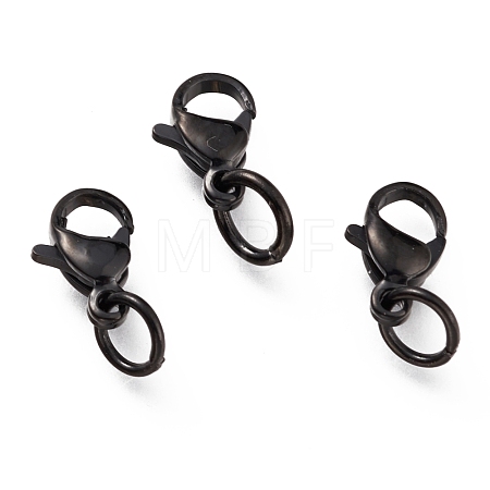 304 Stainless Steel Lobster Claw Clasps Ion Plating(IP) STAS-G240-01A-EB-1