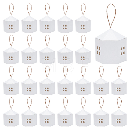 10Pcs Paper Gift Packing Tote Boxes with Window and Rope CON-WH0112-064B-1