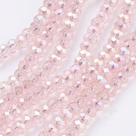 Electroplate Glass Beads Strands EGLA-R048-2mm-31-1