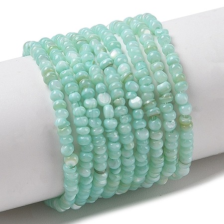 Natural Freshwater Shell Beads Strands SHEL-P017-01A-08-1