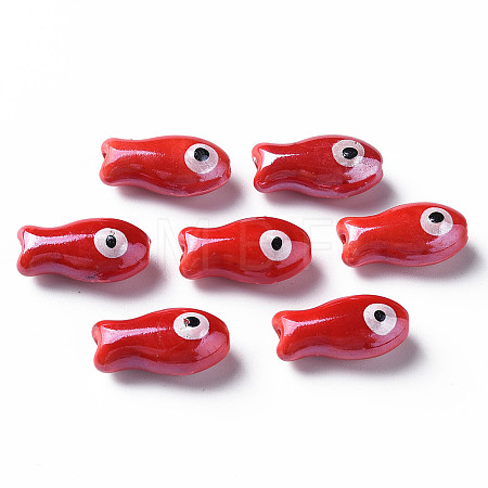 Handmade Porcelain Beads PORC-T007-06D-1