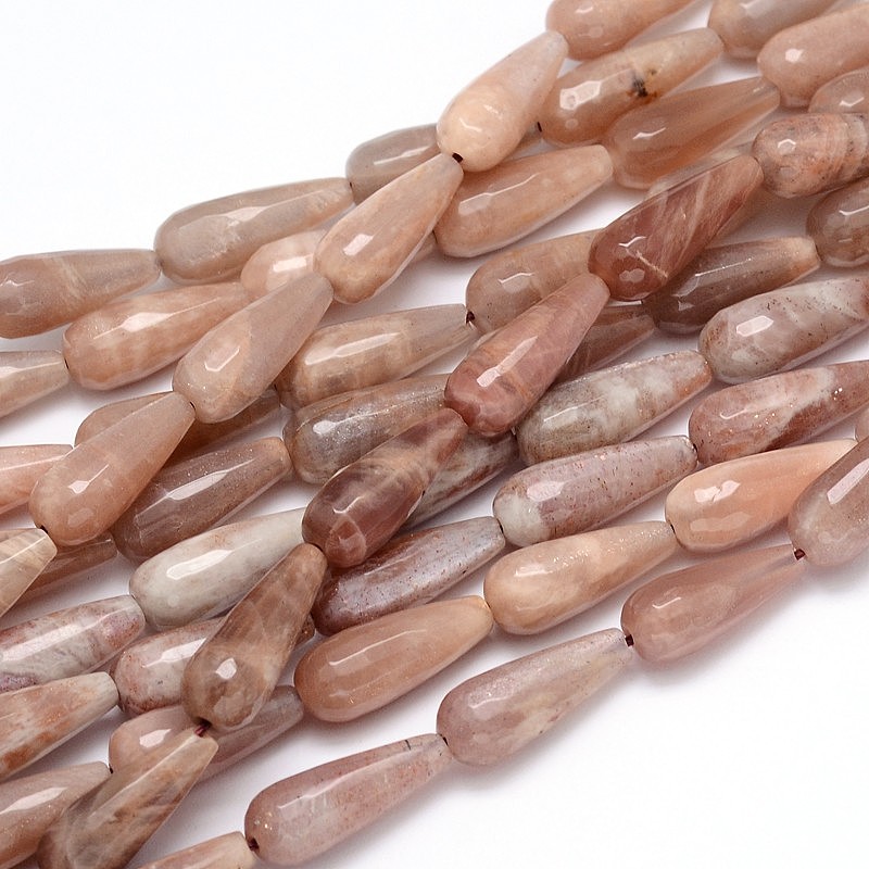 Natural Sunstone Beads Strands - mybeadsfindings.com