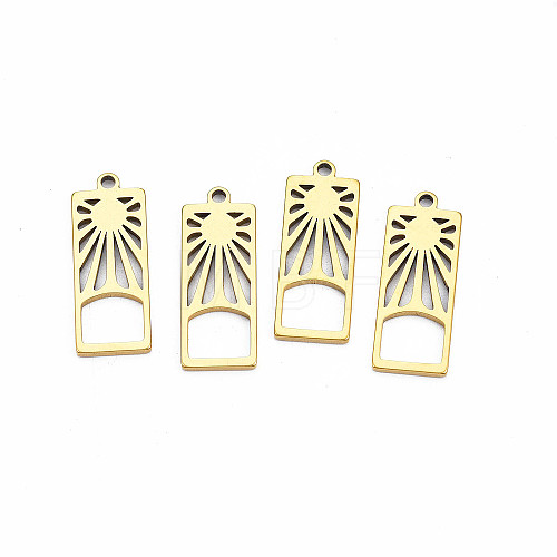 Ion Plating(IP) 201 Stainless Steel Pendants X-STAS-T063-171G-1