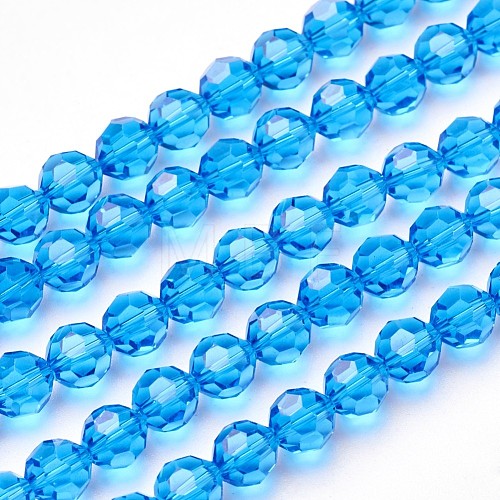 Imitation Austrian Crystal Bead Strands G-M181-6mm-25A-1