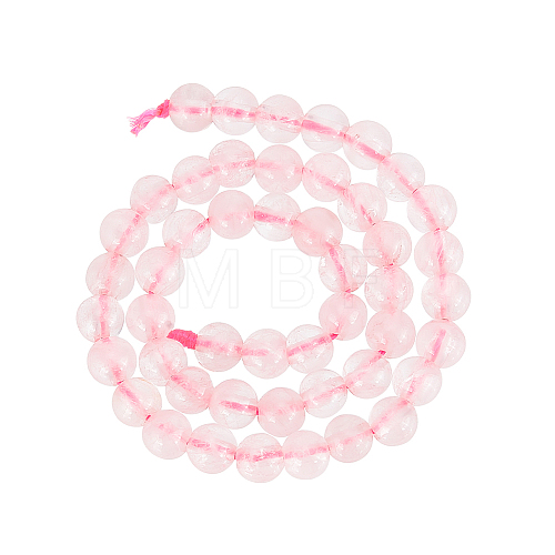  5 Strands Natural Rose Quartz Beads Strands G-NB0004-53-1