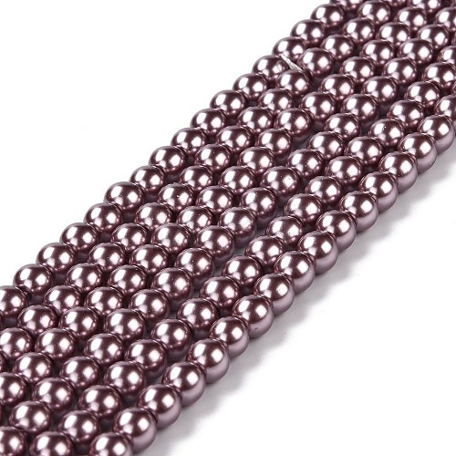 Eco-Friendly Grade A Glass Pearl Beads HY-J002-6mm-HX023-1