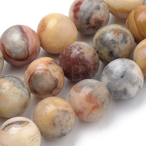 Natural Crazy Lace Agate Beads Strands G-S259-38-10mm-1