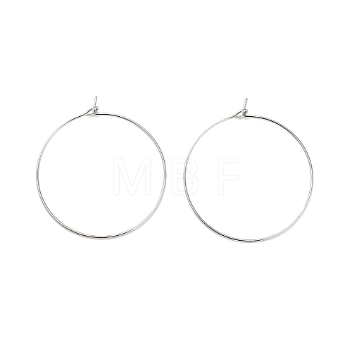 Brass Hoop Earring Findings KK-R112-038E-1