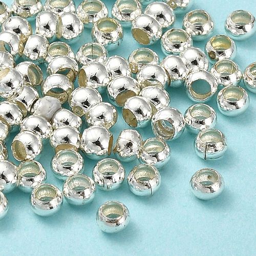 Eco-Friendly Brass Smooth Round Beads X-KK-D322-G-2.5mm-S-RS-1