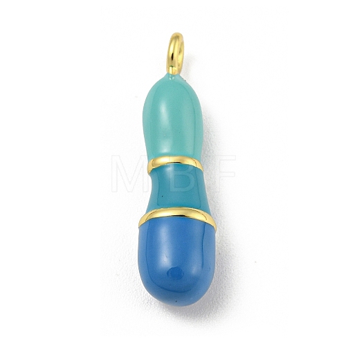 Brass Enamel Pendants KK-E093-03G-I-1