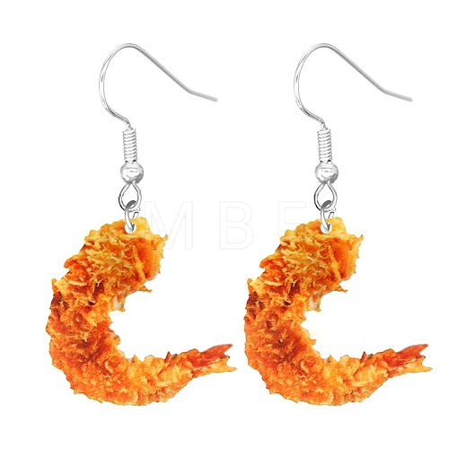 Acrylic Food Model Dangle Earrings PW-WG51A76-06-1