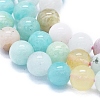 Natural Amazonite and Opal Beads Strands G-E561-20-6mm-3
