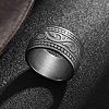 Titanium Steel Totem Finger Rings for Men WGDF4AB-13-1