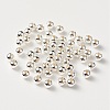 925 Sterling Silver Beads STER-S002-15-3mm-1