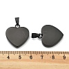 Ion Plating(IP) Fashionable 304 Stainless Steel Stamping Blank Tag Pendants STAS-J002B-01B-3