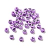 Opaque Acrylic Beads OACR-R005-02G-1