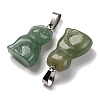 Natural Green Aventurine Pendants G-B127-08P-05-3