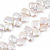 Baroque Natural Nucleated Pearl Keshi Pearl Beads Strands PEAR-S020-K10-3