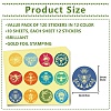 Paper Self Adhesive Gold Foil Embossed Stickers DIY-WH0434-012-2