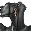 Natural Cultured Freshwater Pearl Cluster Hoop Earring for Women EJEW-JE07187-02-2