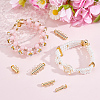 6Pcs 3 Styles Brass Slide Lock Clasps KK-BBC0027-56-4