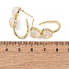 Valentine's Day Heart Natural Quartz Crystal Stud Earrings EJEW-T053-01G-08-5