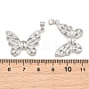 Brass Micro Pave Cubic Zirconia Peg Bails CU-CBA908F-03P-3