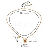 Pink Cubic Zirconia Heart Star Pendant Necklace JN1029A-2