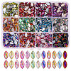 1440Pcs 12 Colors Glass Rhinestone Cabochons RGLA-CA0001-13-1
