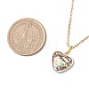 Natural Paua Shell Pendant Necklaces NJEW-JN05141-02-3