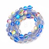 Synthetic Moonstone Beads Strands G-E573-01B-27-3