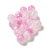 Duotone Spray Painted Crackle Acrylic Beads OACR-G029-02A-1