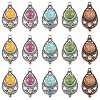 Bohemian Dyed Synthetic Turquoise Pendants FIND-YWC0003-02AB-01-2