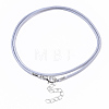 Waxed Cotton Cord Necklace Making MAK-S032-1.5mm-B17-3