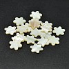 Dyed Freshwater Shell Flower Charms X-SHEL-M002-02A-1