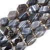 Natural Botswana Agate Beads Strands G-P611-B02-01-2