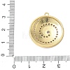 Brass Micro Pave Clear Cubic Zirconia Pendants CU-CBA4231-04G-4