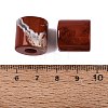 Natural Red Jasper European Beads G-P520-05P-2