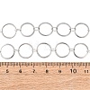 304 Stainless Steel 12MM Ring Link Chain Necklaces NJEW-P343-01C-P-5