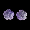 Dyed & Heated Gradient Color Glass Bead Cap GLAA-D307-01G-1