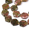 Natural Unakite Beads Strands G-N368-01A-08-4