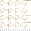 16Pcs Brass Stud Earring Findings KK-BC0008-50-1