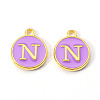 Golden Plated Alloy Enamel Charms LS-ENAM-S118-10N-1