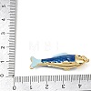 Brass Enamel Pendants KK-L255-03G-B02-3