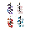 Glass & Glass Seed Beads & Gemstone Big Pendants PALLOY-MZ01335-1